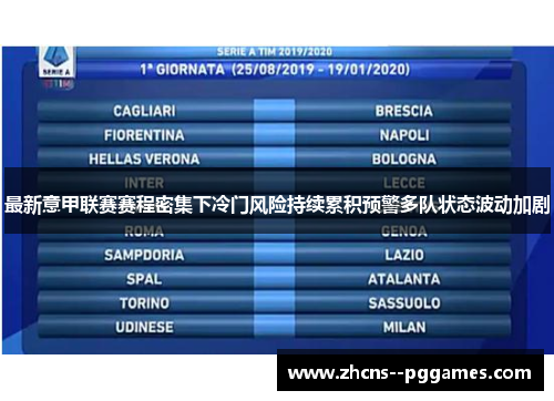 最新意甲联赛赛程密集下冷门风险持续累积预警多队状态波动加剧